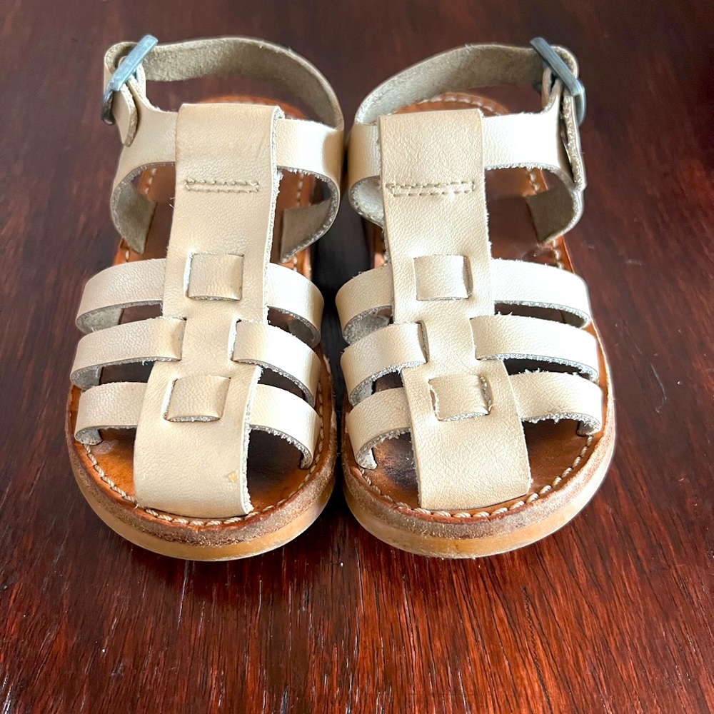 Freshly picked gold sandals